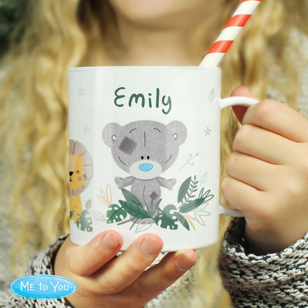 Personalised Tiny Tatty Teddy Jungle Animals Plastic Mug Extra Image 1